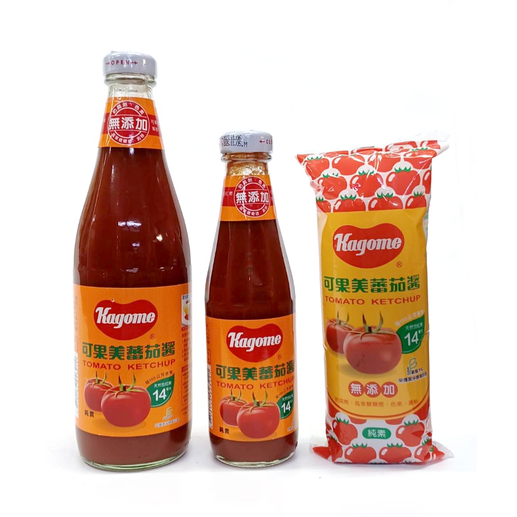 🍊橘子小舖【可果美】蕃茄醬 玻璃瓶裝 (340g/700g) 柔軟瓶 (300g) 素食