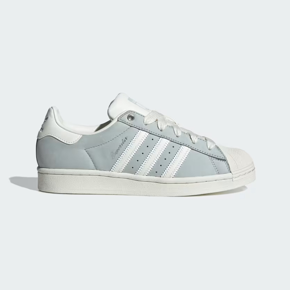 ADIDAS SUPERSTAR  三葉草 貝殼頭 休閒 女款 復古鞋 IE3038 淺灰藍