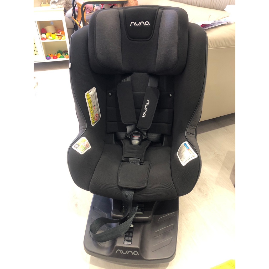 Nuna REBL Plus 360度兒童安全汽座-黑色(二手)附全新汽座保護墊，椅墊套