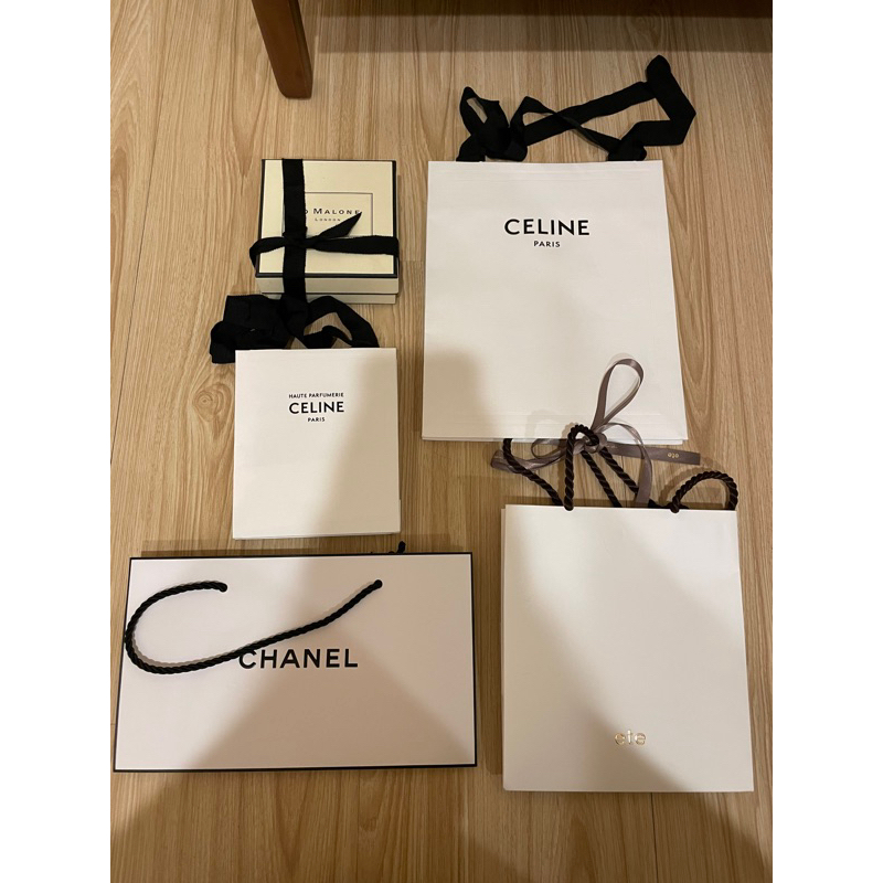 名牌紙袋紙盒Celine Chanel ete Jo malone 5入