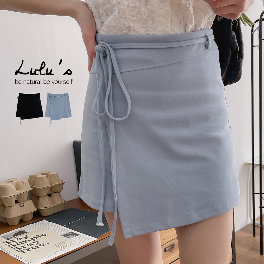 LULUS/一片式A字短裙附綁帶S-L２色【A05240025】240516