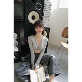 BFF’Lifestyel 野格冰茶-美胸鏤空短版上衣