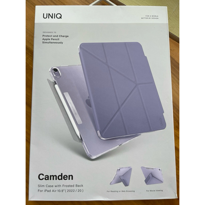 【UNIQ】Camden 抗菌磁吸極簡透明平板保護套 iPad Air 5代