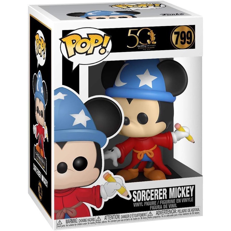全新/FUNKO POP sorcerer mickey/Disney Archives/魔法師米奇/799