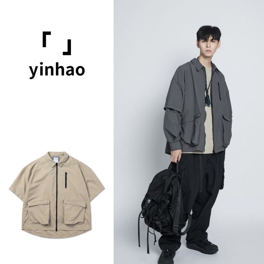 【yinhao】BLACK LABEL ｜拆袖型後補給袋外罩襯衫