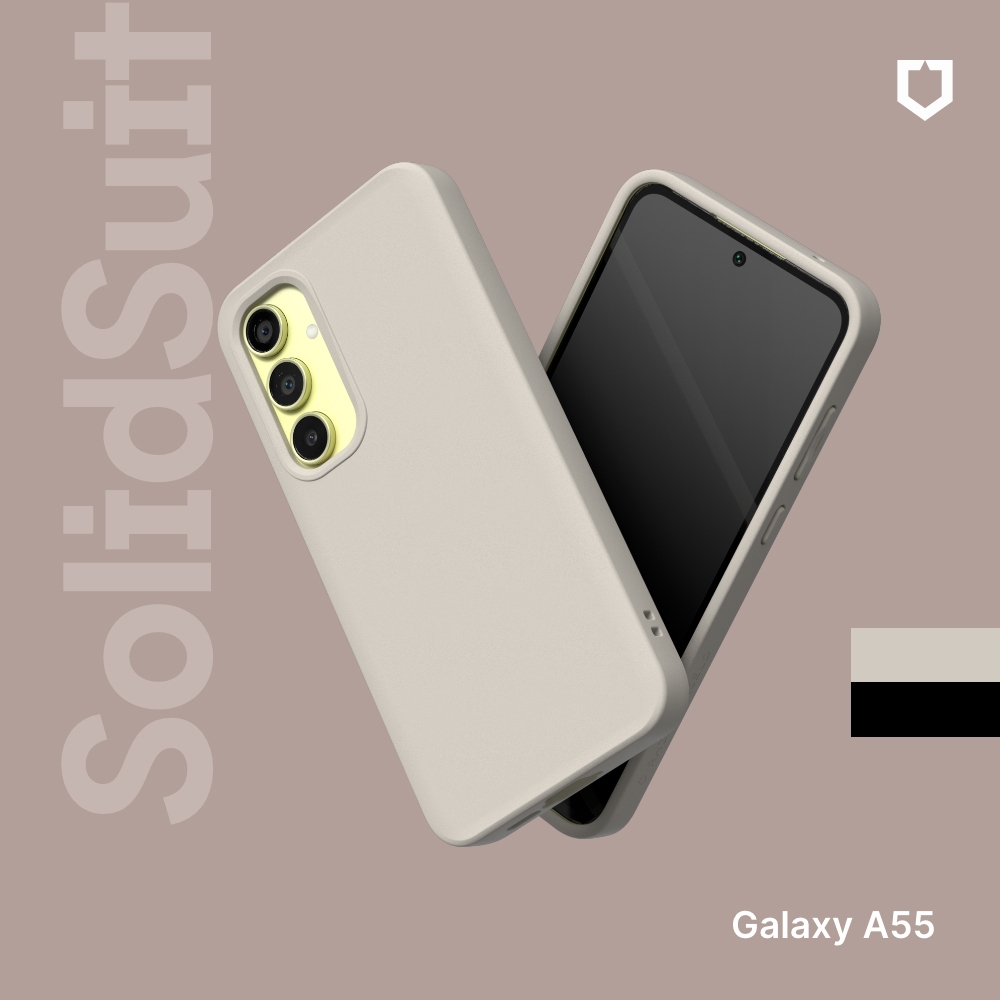 犀牛盾 適用於Samsung Galaxy A55(6.6吋) SolidSuit防摔背蓋手機殼-經典款/碳纖維紋路