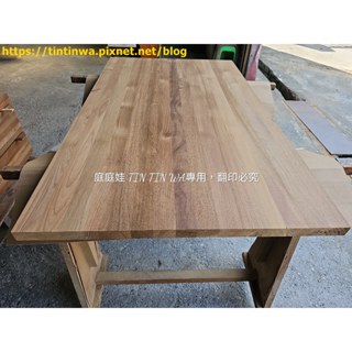 【庭庭娃】緬甸柚木 直拼板 臺灣製造 工廠直營 限量販售 (歡迎洽詢) 實木桌板 中島 書桌 餐桌 吧檯 工業風