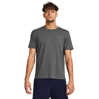 Under Armour 短袖上衣 男 Launch Elite 短T-Shirt 1382648-025 灰 現貨