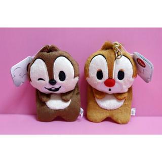 🌸Dona代購🌸日本迪士尼store限定 Q版奇奇蒂蒂驚訝眨眼 伸縮票卡夾/鑰匙圈/吊飾(1組2入) R60 2406