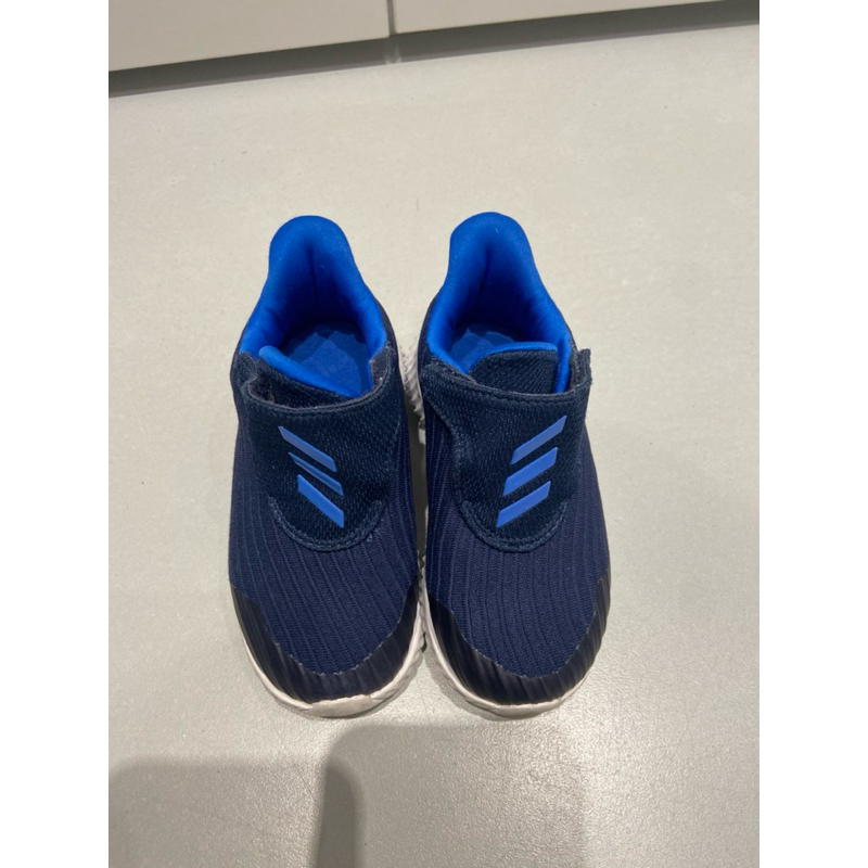 二手 adidas 愛迪達 深藍色 無鞋帶 兒童 球鞋 6.5 23 13.5 2歲左右