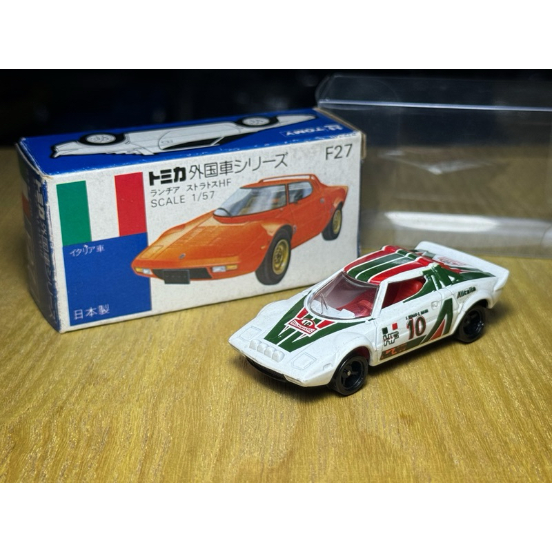 日本製 絕版 TOMICA 藍盒 F27 Lancia Stratos HF 蘭吉雅 賽車 日製 老多美