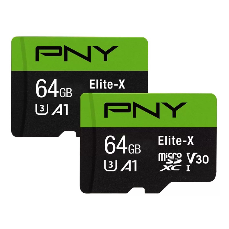「Costco代購」PNY Elite-X MicroSD 記憶卡含SD轉接卡 64GB 2入組 附發票