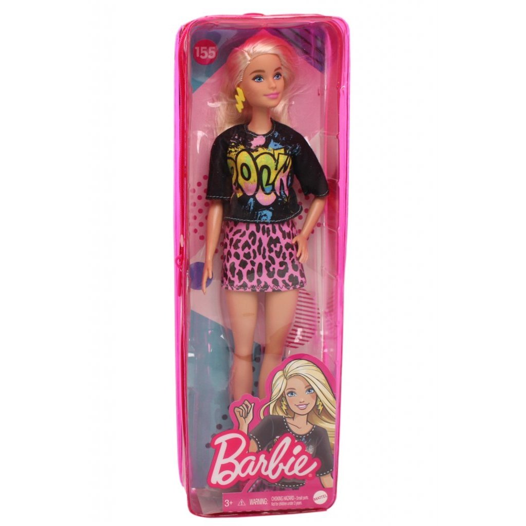 【現貨】MATTEL Barbie 芭比娃娃 -時尚達人 搖滾T恤少女 金髮