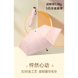 超輕量防曬傘 降溫傘 羽毛傘 138g雨傘 抗uv 遮雨 雨傘 折傘 臺灣現貨 快速出貨 愛傘家 送修服務