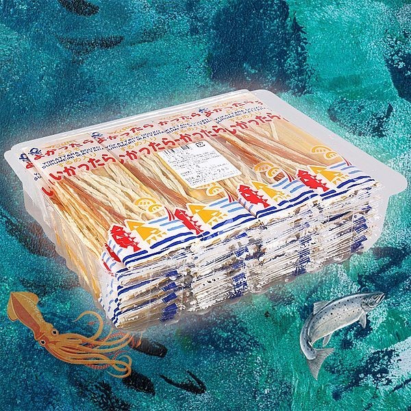 日本 ICHIEI 一榮 鱈魚魷魚絲(6gX30包入) 零食【小三美日】D000580
