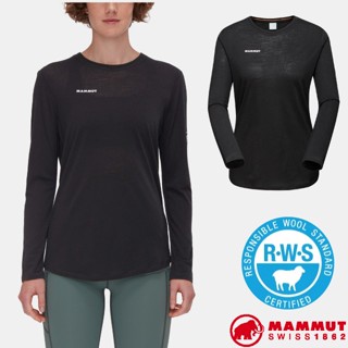 【MAMMUT 長毛象】送》女 抑菌抗臭快乾 羊毛圓領長袖排汗衣 Tree Wool FL 長袖T恤 01700【MAM