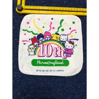 2001年 三麗鷗家族方巾 (有Hello Kitty 雙子星kikilala 美樂蒂..)