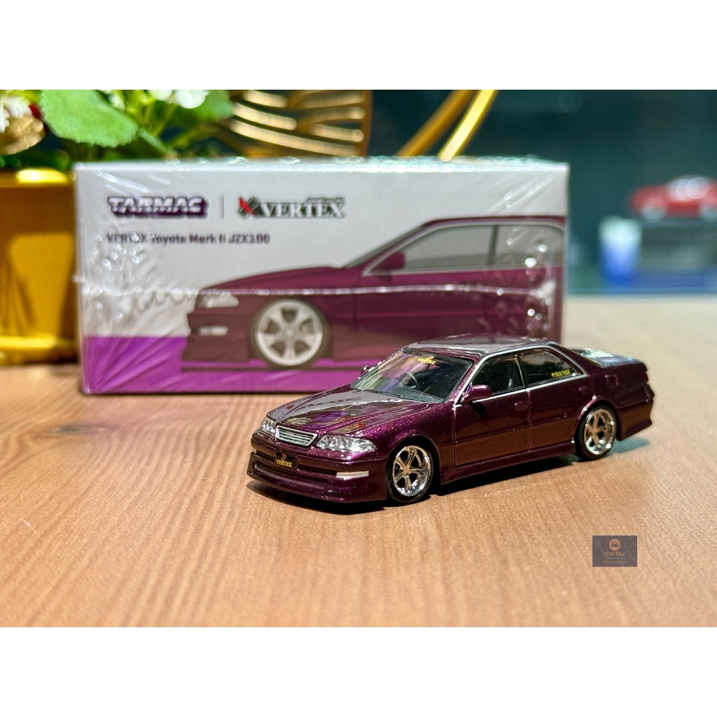 (竹北卡谷)現貨秒出 Tarmac Works 1/64 VERTEX Toyota Chaser JZX100 金屬紫