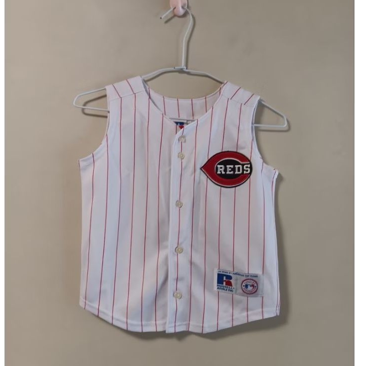 品牌MLB紅色條紋red紅襪隊30號棒球球衣 B系女孩 小朋友可穿