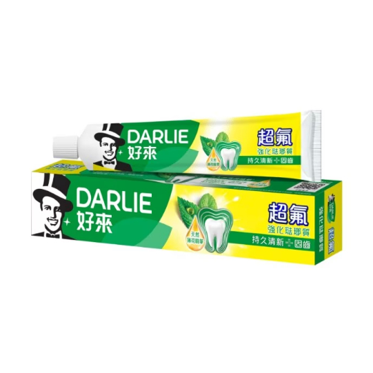 DARLIE好來 超氟強化琺瑯質牙膏 250g(2入) 清潔牙齒及口腔 預防蛀牙 黑人牙膏 好來牙膏 牙膏