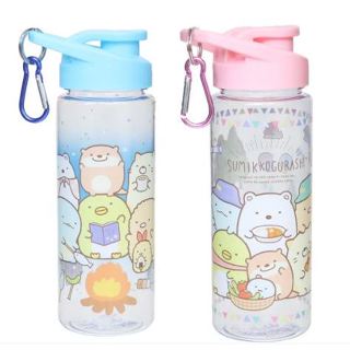 ☆小樂雜貨☆現貨 日本 角落生物 正版 500ml 水壺 水杯 冷水壺 環保杯 透明 杯子 手提 冷泡茶 隨手杯 零錢包