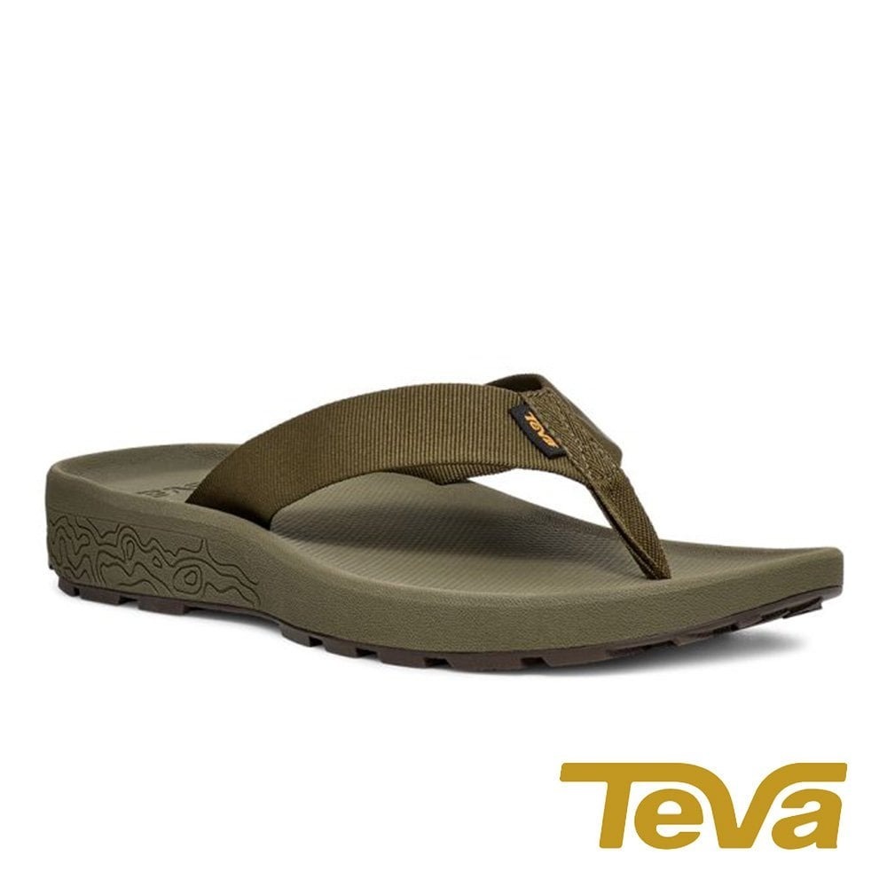 【TEVA】Terragrip Flip男夾腳拖鞋『DOL深橄欖』1150921