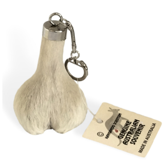 &lt;鑰匙圈/磁鐵&gt;澳洲 袋鼠蛋蛋鑰匙扣  金屬袋鼠雕像 Kangaroo Scrotum Keyring