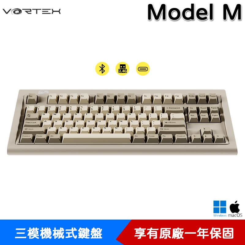VORTEX 沃特斯 Model M SSK 三模 WK(TKL) 熱插拔 防鬼鍵 藍牙鍵盤 無線鍵盤 機械式鍵盤 英刻