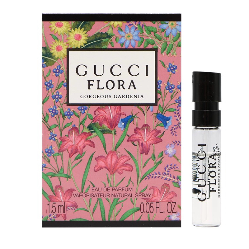 Gucci 華麗梔子花 Flora Gorgeous Gardenia幻夢梔子花女性淡香精1.5ml/針管香水