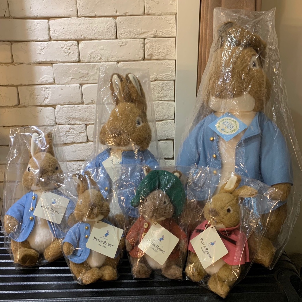 全新 日本正品 Peter Rabbit 比得兔 彼得兔 班傑明 兔子 姐妹 收藏 擺飾 玩偶 娃娃