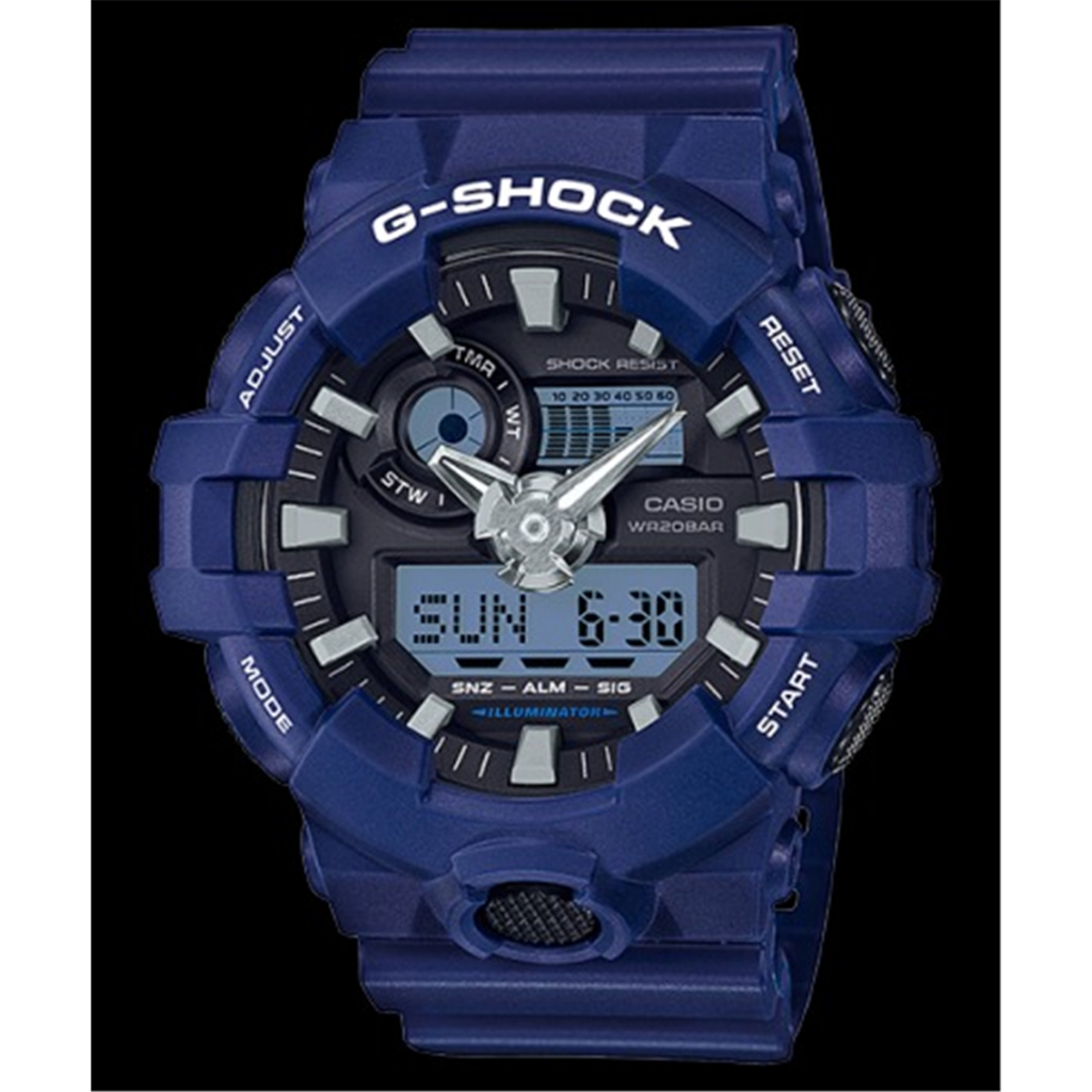 CASIO 卡西歐 G-SHOCK 突破創新 3D立體感雙顯運動錶(GA-700-2A) [秀時堂]