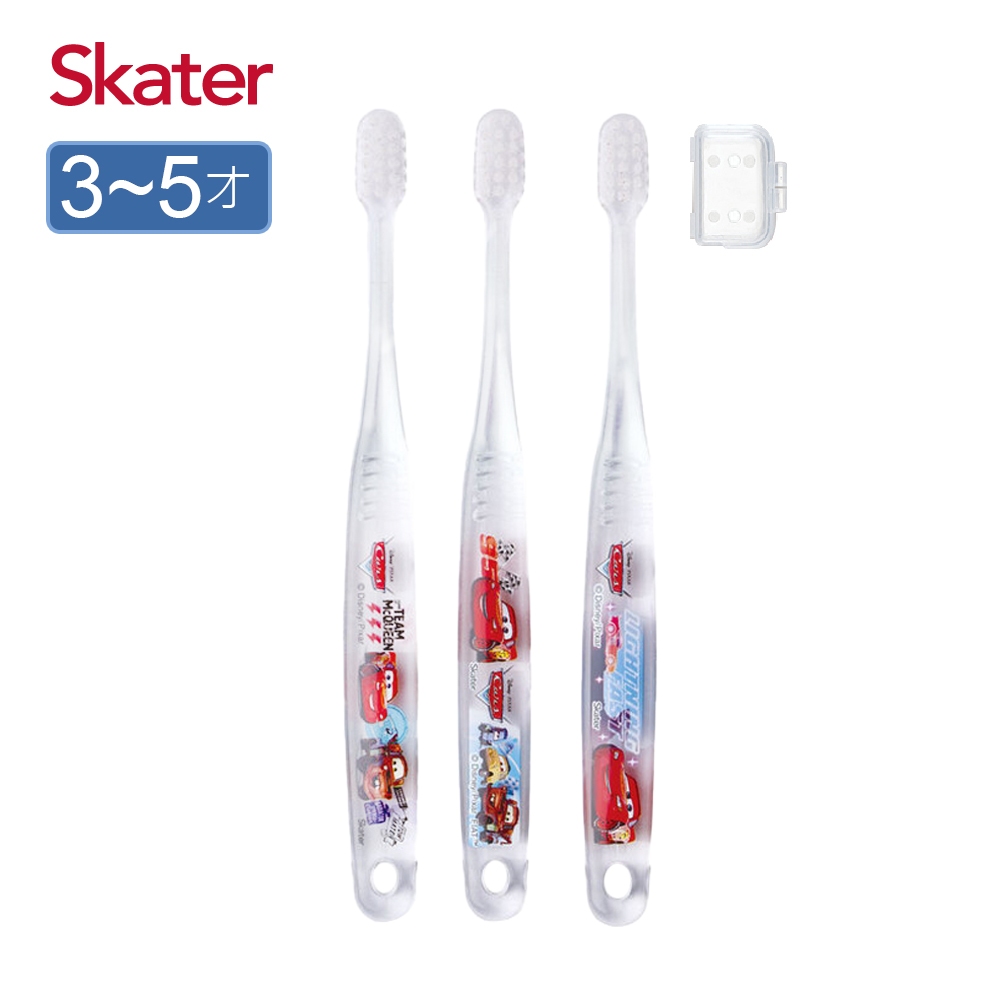 迪士尼Disney Skater 兒童牙刷 3入組(3-5歲)-閃電麥坤 墊腳石購物網