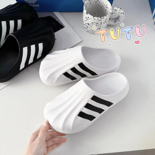 TUTU- Adidas Originals AdiFOM Superstar 白黑 包頭拖鞋 男女同款 IF6184