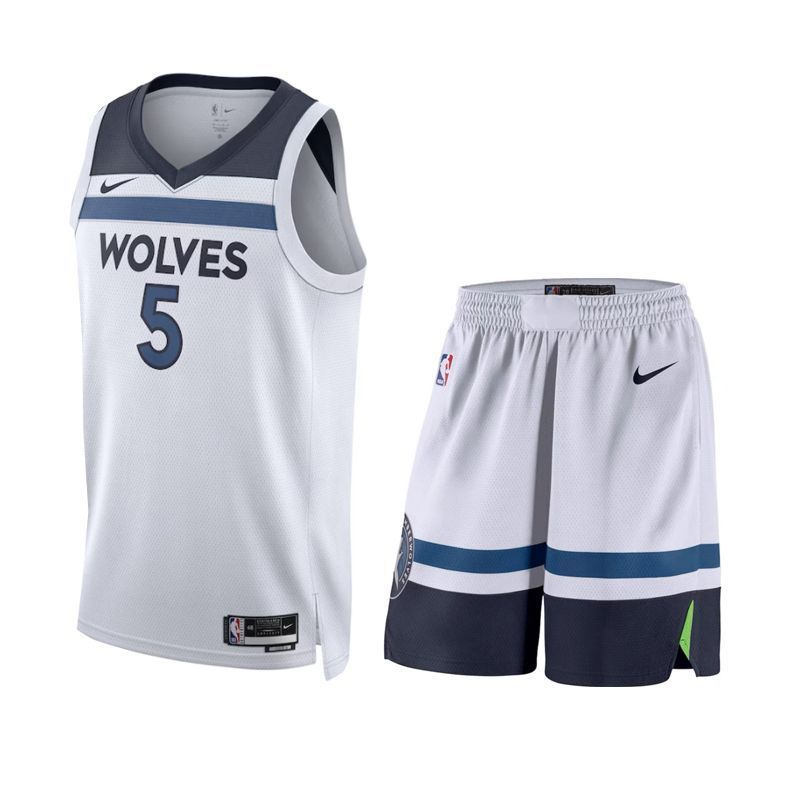 NBA23-24賽季 Anthony Edwards 球衣 明尼蘇達灰狼隊 愛德華茲 Towns 兒童籃球衣 客製化球衣