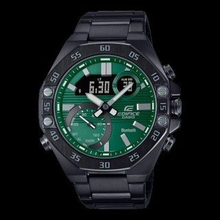 []錶子$行頭[] CASIO EDIFICE 藍芽 賽車 八角形錶圈 (ECB-10DC-3A)