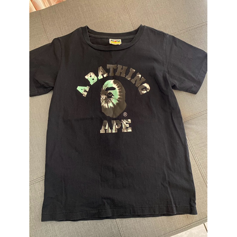 BAPE 猿人小頭Logo印花短袖T恤（女） -黑（S)