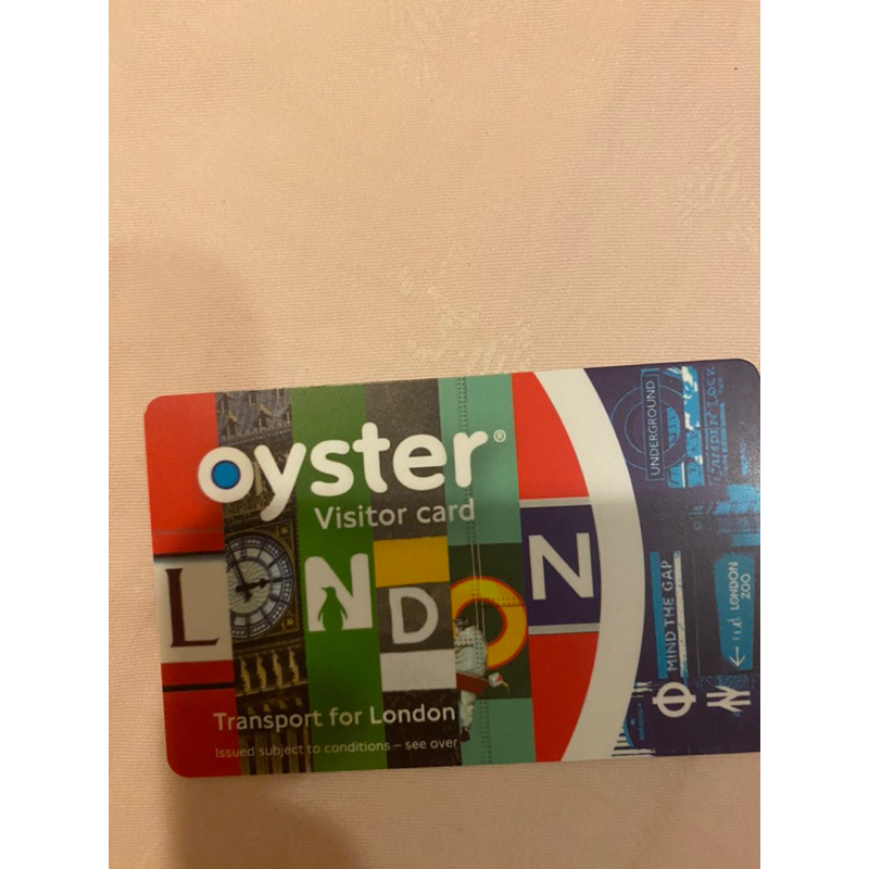 🎀英國地鐵倫敦火車卡 visitor oyster card london (牡蠣卡)