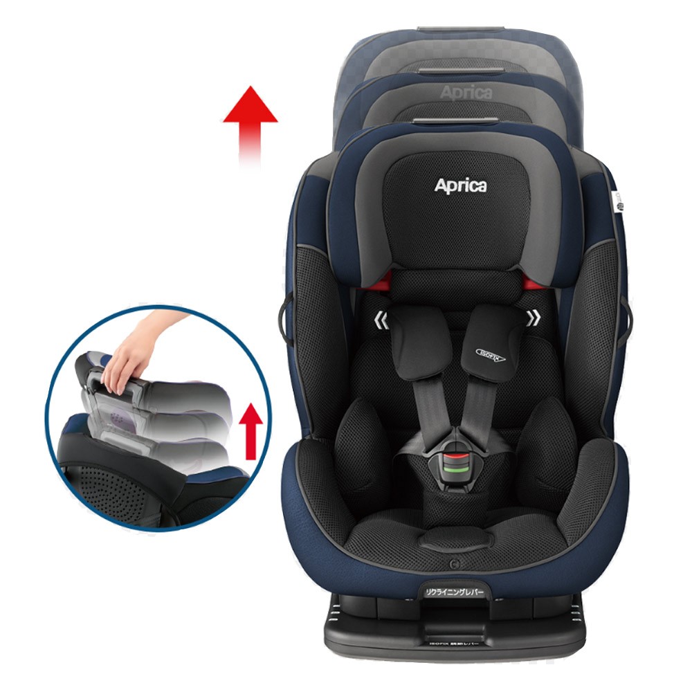 愛普力卡 Aprica Formfit 2-12歲 isofix 成長型輔助座椅.汽座 (藍寶石) /汽車安全座椅.汽座