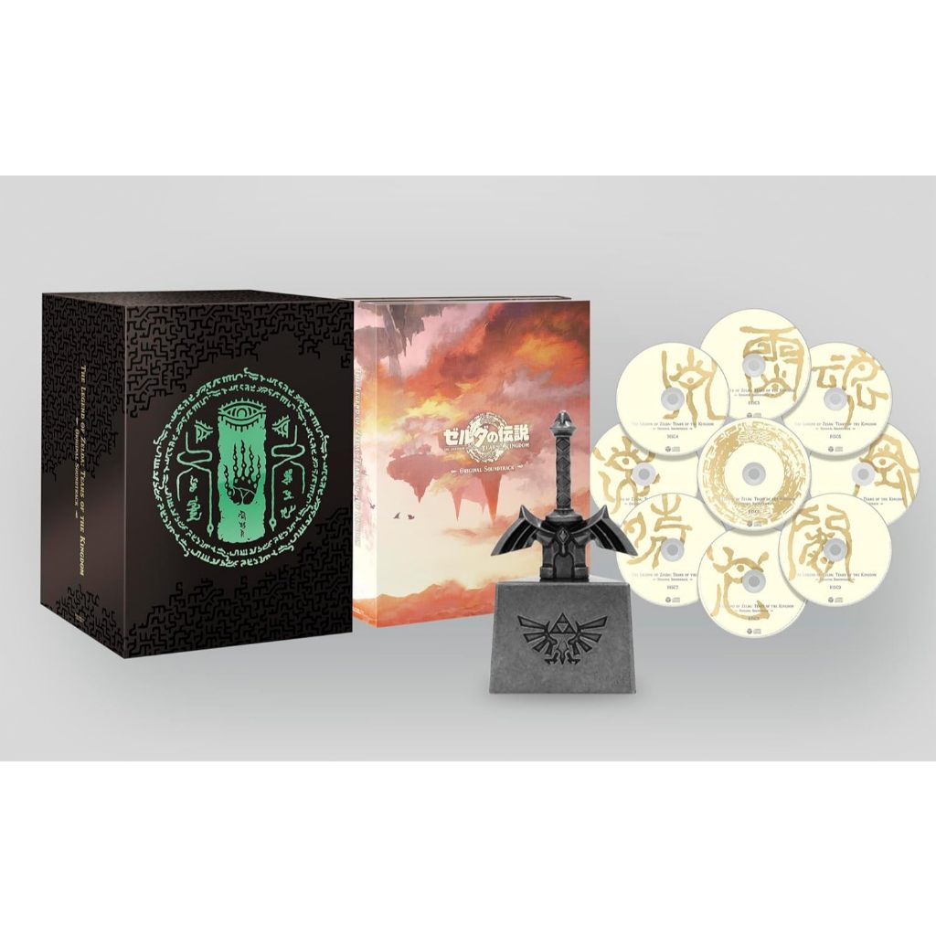 代購 預約8月 薩爾達傳說 王國之淚 遊戲原聲帶OST 初回数量限定生産盤 CD 9枚+USB