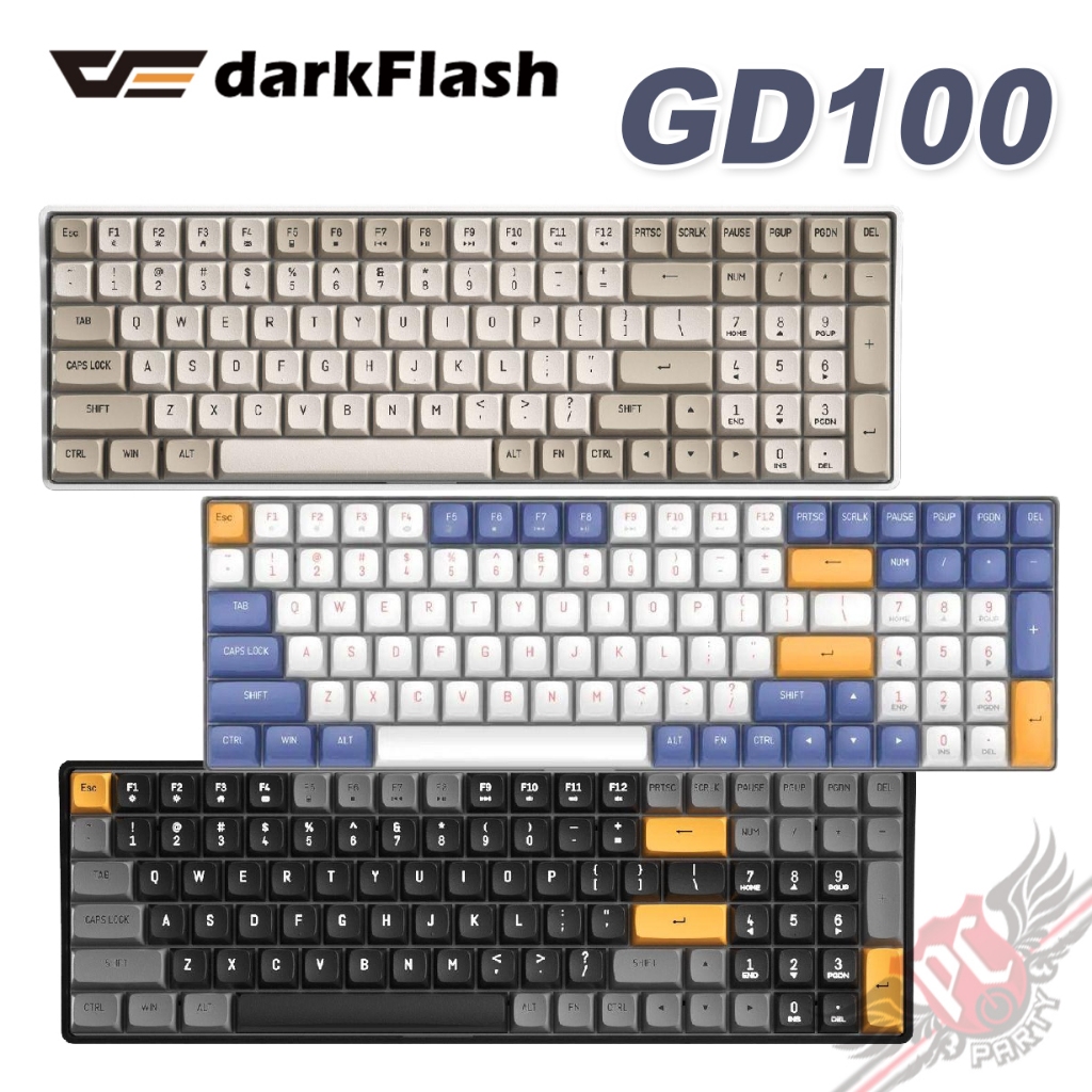 大飛 darkFlash GD100 雙模機械鍵盤 有線/2.4GHz PCPARTY