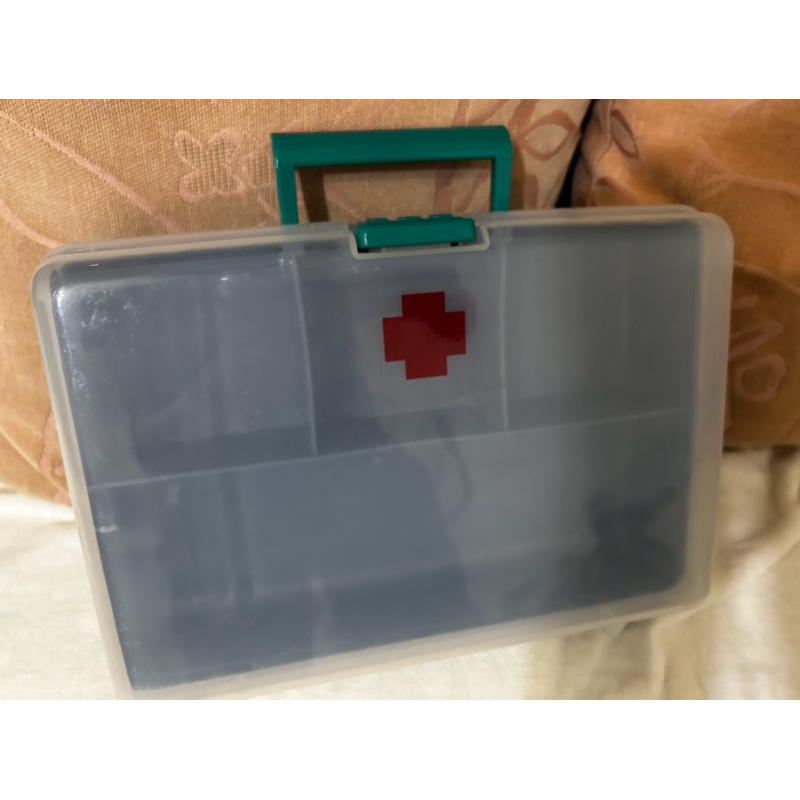 二手醫藥箱/透明塑膠收納盒/手提藥盒