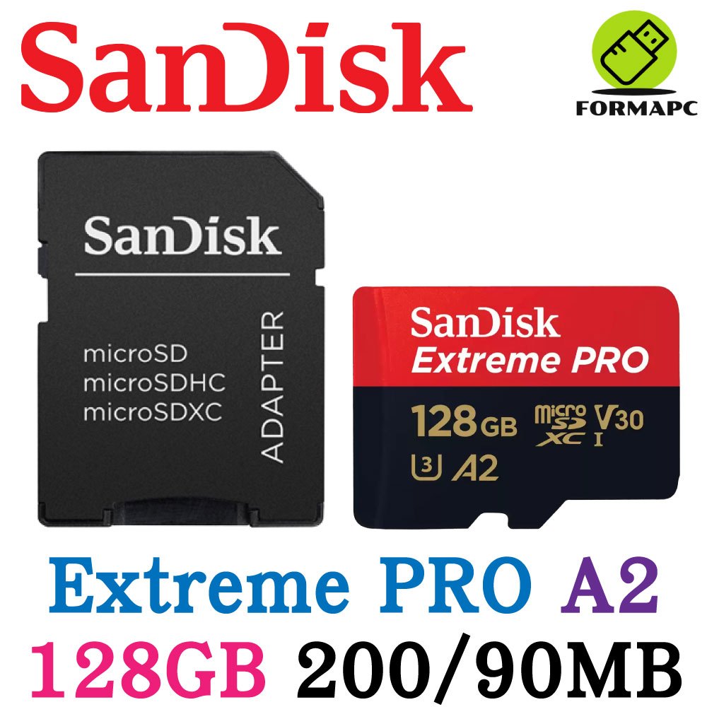 SanDisk Extreme Pro MicroSDXC 128G 128GB A2 U3 TF 200M 高速記憶卡