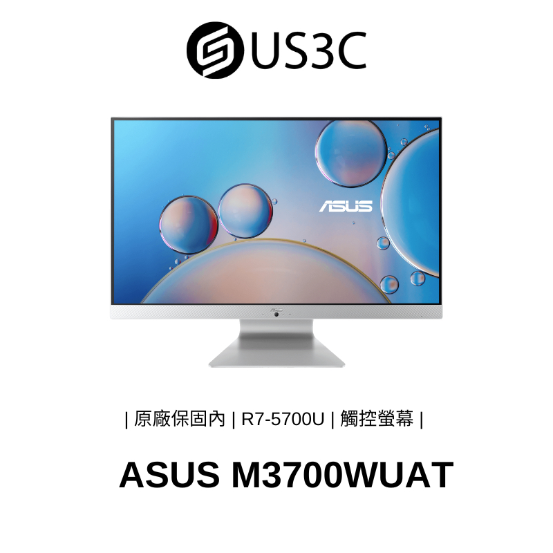 ASUS M3700WUAT 27吋 FHD 觸控螢幕 R7-5700U 16G 512GSSD 1THDD 二手品