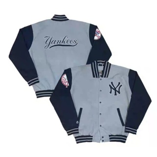 YANKEES NY 洋基隊 棒球外套 夾克 嘻哈 饒舌 大尺碼 尺寸L~2XL