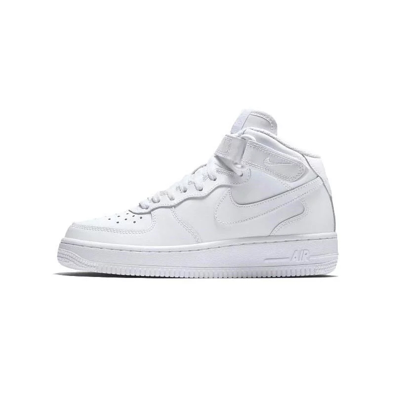 Nike Air Force 1 Mid GS 全白 中筒 女鞋 314195-113
