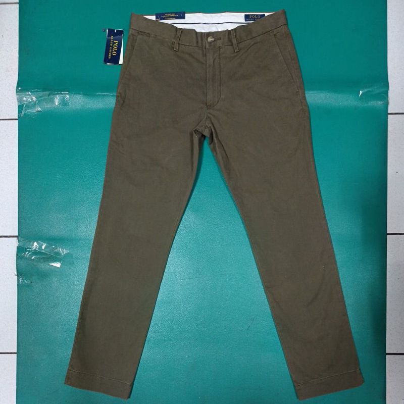 美國 Polo Ralph Lauren 全新 印尼製 修身型 高級純棉 簡潔 帥氣 長褲 休閒褲 30吋腰