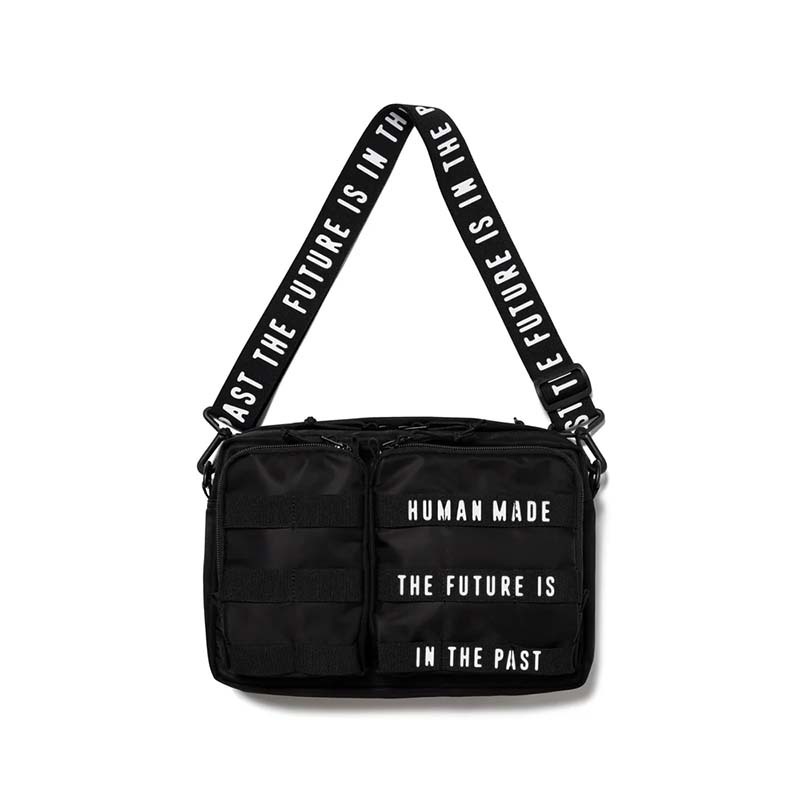 HUMAN MADE MILITARY POUCH LARGE BLACK 斜挎包 斜背包 小包黑色 HUMAN-165