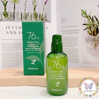 【滴滴踢⭐全館免運】 farm stay 76% 綠茶精華液 精華液 綠茶精華 100mL 舒緩保濕 綠茶 韓國