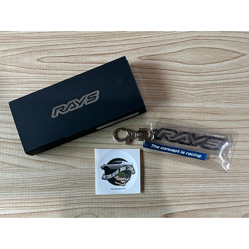 《汽油頭雜貨》Rays Carbon Logo鑰匙圈