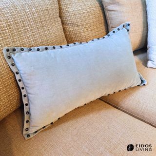 【品砌EIDOS】絨面靠枕｜仿羽絨纖維枕心 W30.5 L53 cm－抱枕 枕頭（枕套可拆）